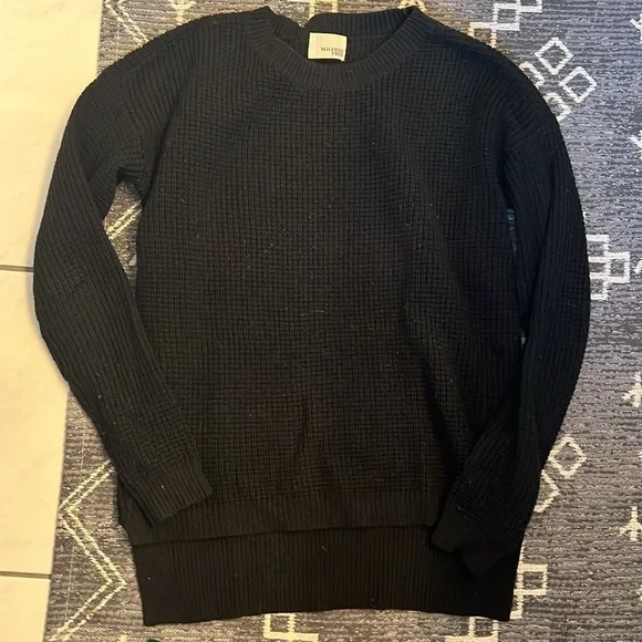 Aritzia Wilfred Isabelli Waffle Wool Sweater - Picture 2 of 7